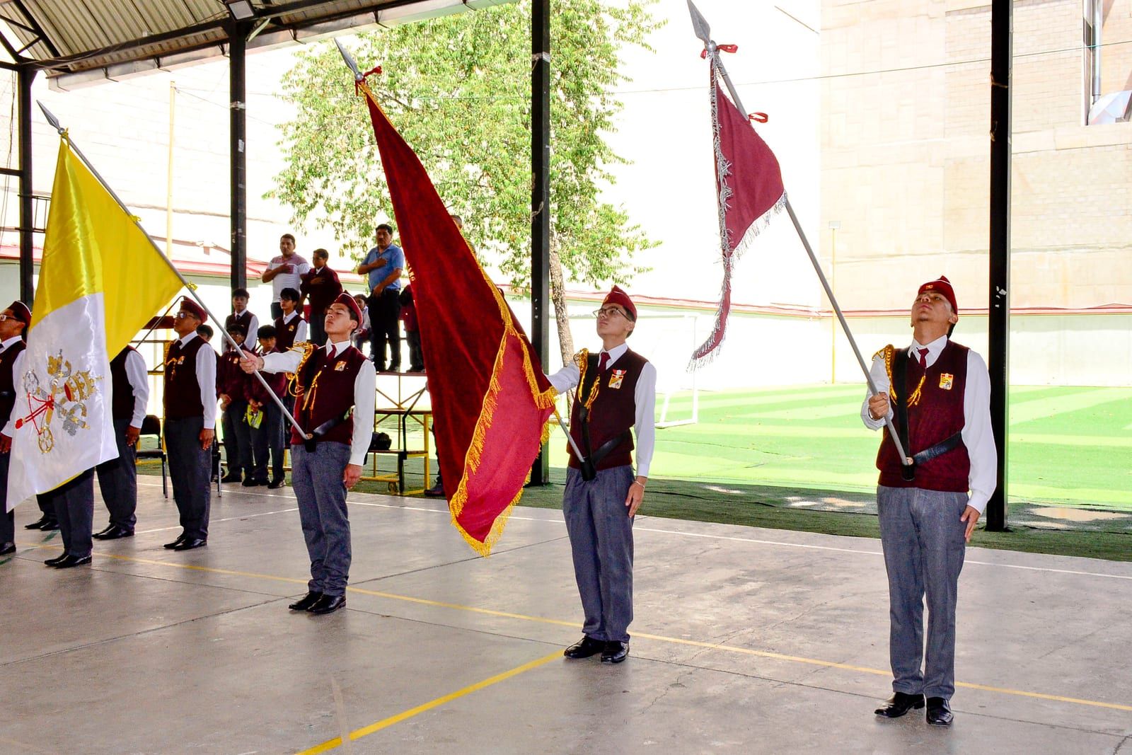 Salón de clases en el Colegio San Antonio Abad